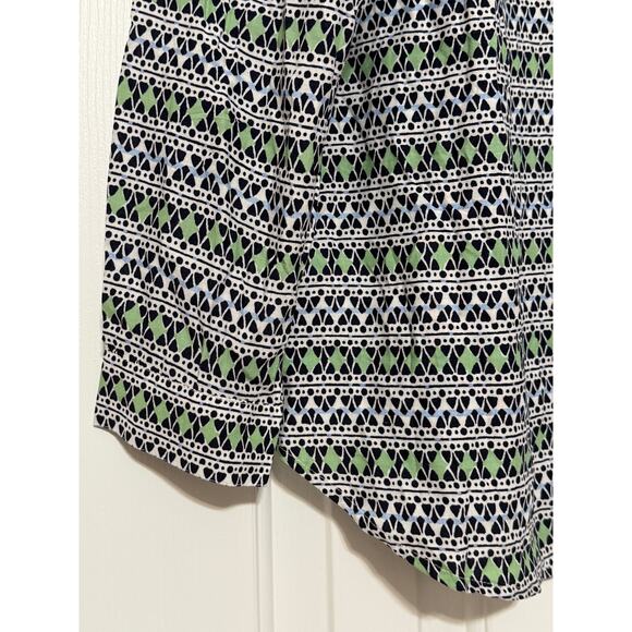 NWT Ann Taylor LOFT Patterned Long Sleeve Blouse, Size L - Picture 4 of 7